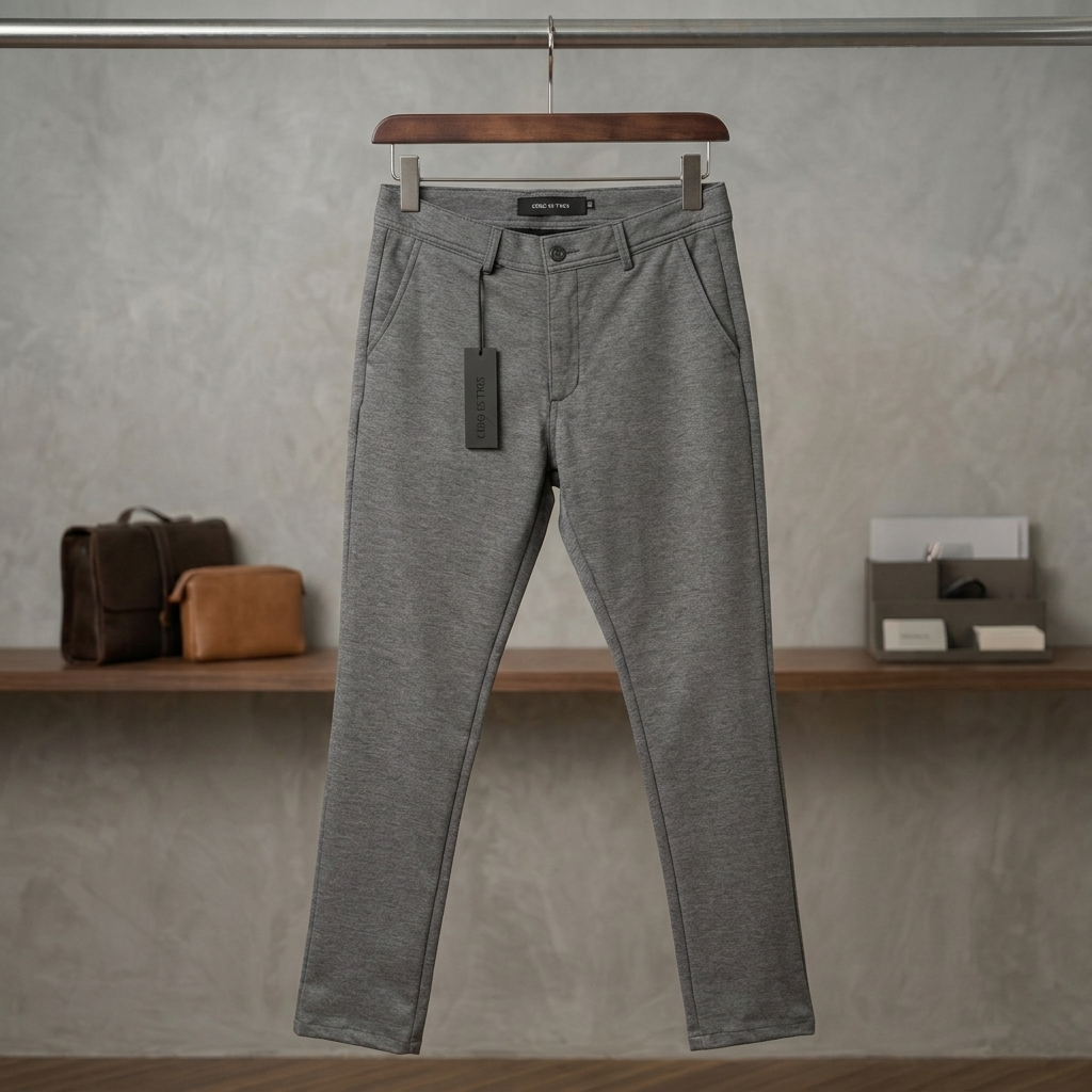 3308GR - PANTALON RISTRETTO GRIS